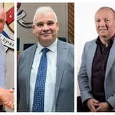 New Cathaoirleach Cllr John Joe Fennelly, outgoing chair Cllr Paddy Buggy and Cllr Tommy Mulligan, Portlaoise Municipal District.