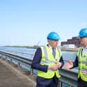 Minister of State Timmy Dooley was joined at the Clare site by Paddy Hayes, ESB Chief Executive, to mark the milestone