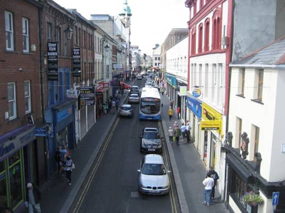 Ferryquay Street in Derry's city centre.
