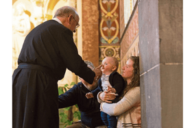 The Children’s Novena, a special celebration with a blessing for babies and young children, hosted by the Redemptorist Church   Picture: Oisin McHugh/True Media