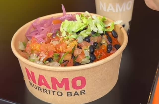 A naked burrito bowl by Namo.