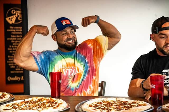 His worst binge occurred after a 2023 show, where he ate 10,000 to 12,000 calories at a Thanksgiving family meal, leading him to seek out an eating disorder coach to reframe his mindset around food.