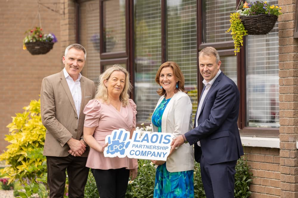 Launching the LEADER Local Development Strategy 2023 – 2027 were the Laois Partnership Company senior management team, Brian Kelly, Marion Griffith, CEO Caroline Lydon, and Peter Ormond.