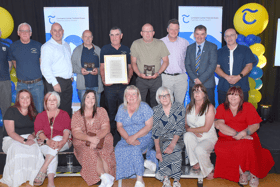 Carrick-on-Suir River Rescue and Carrick-on-Suir Meals Assistance Services members pictured with their Carrick Municipal District awards. Pictures John Murphy