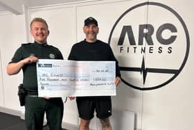 Ballyarnett NPT Sergeant Johnston and Gary Rutherford, founder of ARC.