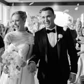 Grace and Sam on their wedding day / PICTURE: Evergreen FC