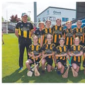Camross NS who played Our Lady’s Meadow NS Durrow in the Division 1 Shield camogie final at the Cumann na mBunscol finals in Laois Hire O’Moore Park. Picture: Alf Harvey.