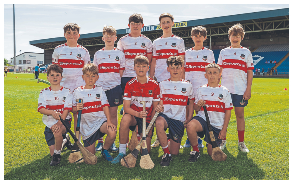 Emo NS who played Ballyfin NS in the Division 2 Hurling final at the Cumann na mBunscol finals in Laois Hire O’Moore Park. Picture: Alf Harvey.