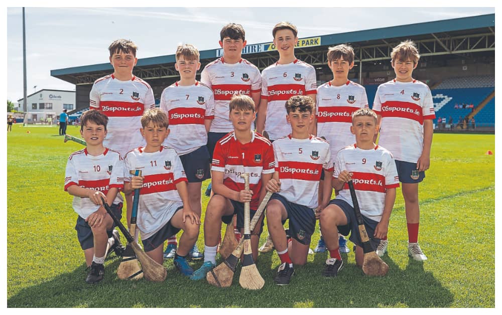 Emo NS who played Ballyfin NS in the Division 2 Hurling final at the Cumann na mBunscol finals in Laois Hire O’Moore Park. Picture: Alf Harvey.