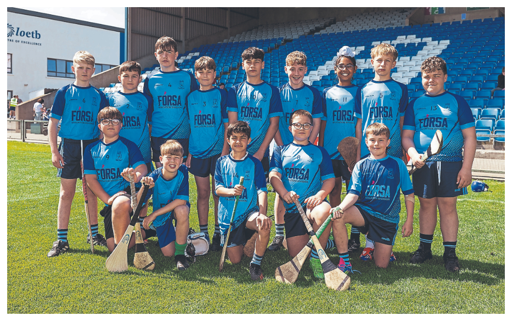Scoil Bhríde Portlaoise who played Scoil Mhuire Fatima Timahoe in the Division 4 championship final at the Cumann na mBunscol finals in Laois Hire O’Moore Park. Picture: Alf Harvey.