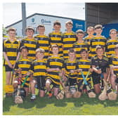 The Heath NS who played Tobar an Léinn NS Raheen in the Division 4 Hurling Shield final at the Cumann na mBunscol finals in Laois Hire O’Moore Park. Picture: Alf Harvey.