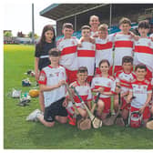 Gaelscoil Thromaire who played Mayo NS in the Division 5 hurling final at the Cumann na mBunscol finals in Laois Hire O’Moore Park. Picture: Alf Harvey.
