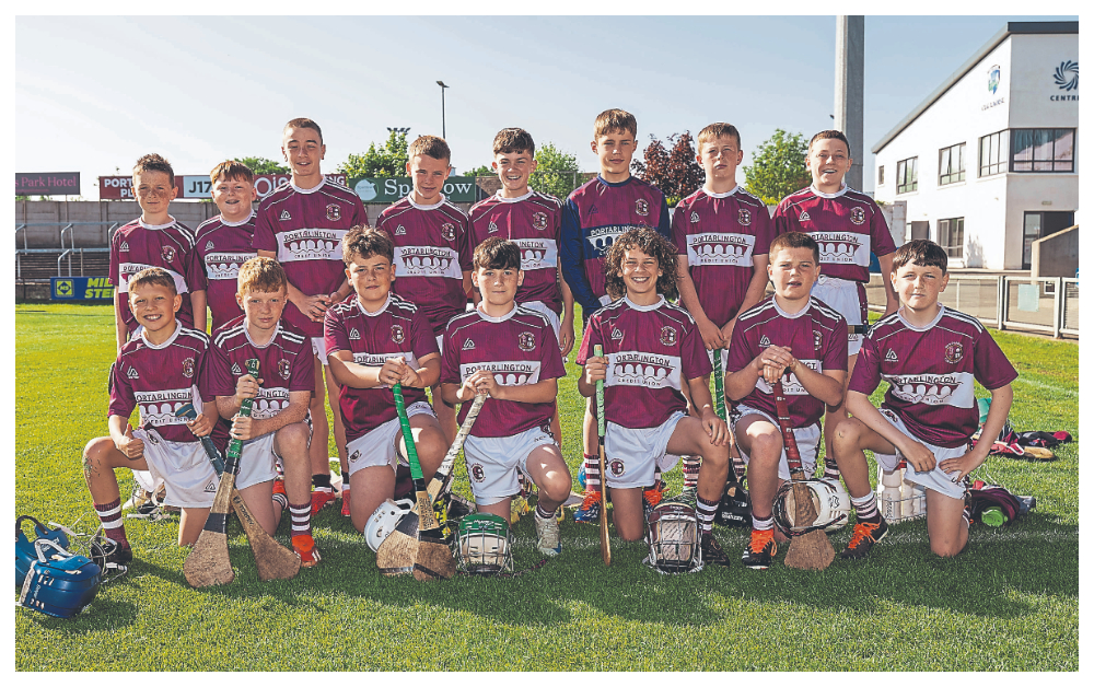 St. Patrick’s BNS Portarlington who played Gaelscoil Phortlaoise in the Division 2 Hurling Shield final at the Cumann na mBunscol finals in Laois Hire O’Moore Park. Picture: Alf Harvey.