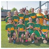 Killadooley NS who played Ballinakill NS in the Division 3 championship camogie final at the Cumann na mBunscol finals in Laois Hire O’Moore Park. Picture: Alf Harvey.