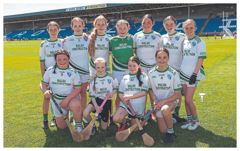 Rosenallis NS who played Clonaghadoo NS in the Division 3 Camogie Shield final at the Cumann na mBunscol finals in Laois Hire O’Moore Park. Picture: Alf Harvey.