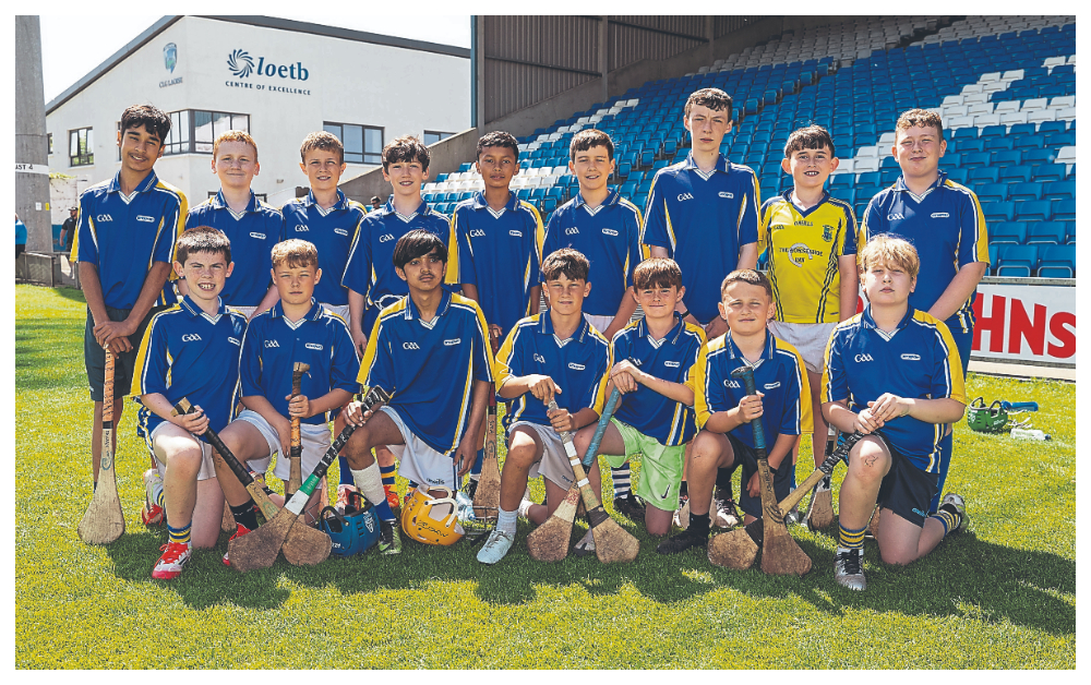 Scoil Mhuire Abbeyleix who played Emo NS in the Division 6 Hurling final at the Cumann na mBunscol finals in Laois Hire O’Moore Park. Picture: Alf Harvey.