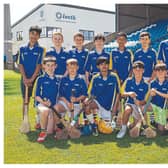 Scoil Mhuire Abbeyleix who played Emo NS in the Division 6 Hurling final at the Cumann na mBunscol finals in Laois Hire O’Moore Park. Picture: Alf Harvey.