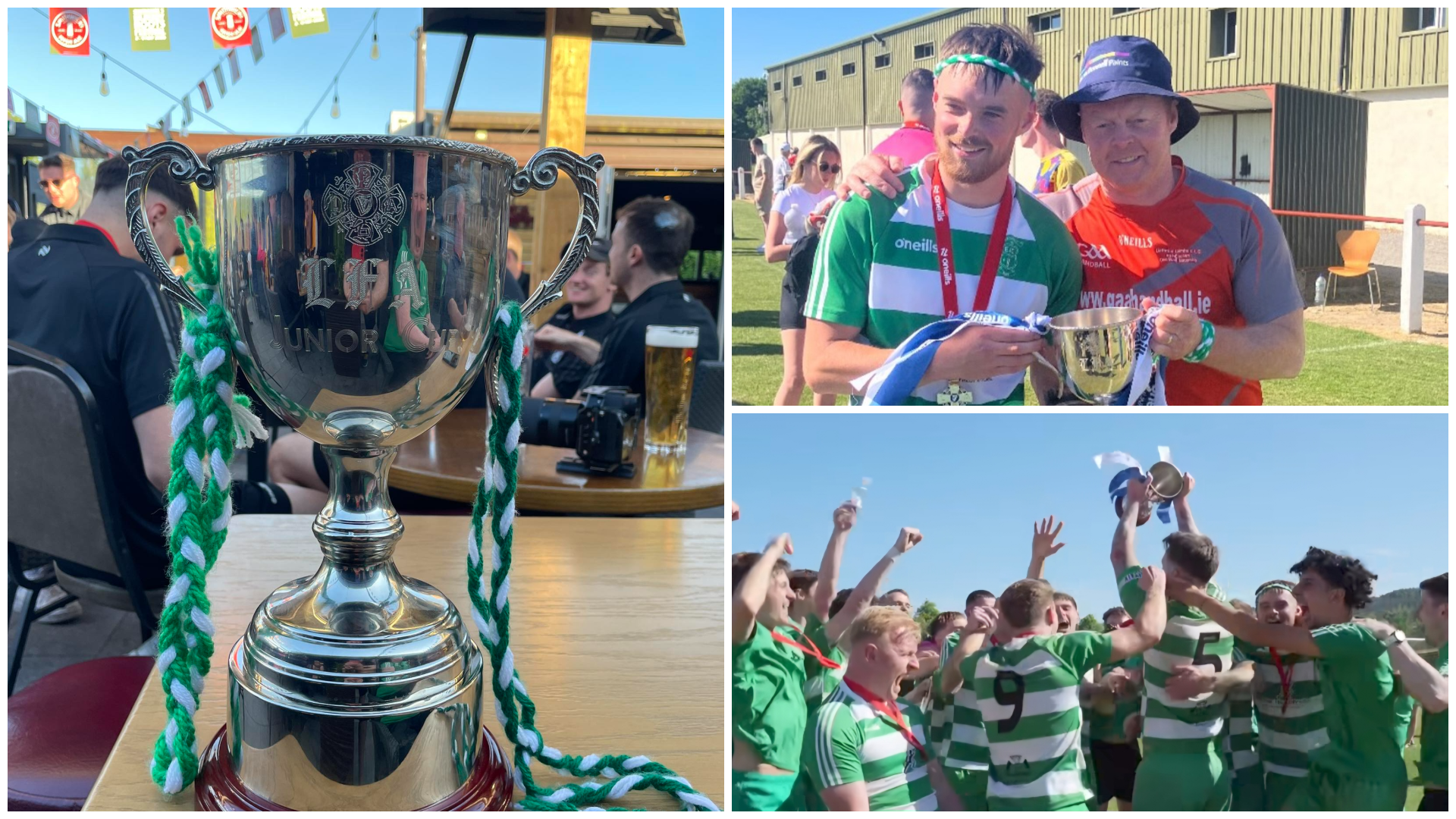 Evergreen were crowned LFA Leinster Junior Cup champions on Sunday