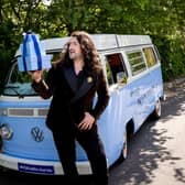 DWTS' Arthur Gourounlian launches Newbridge Silverware’s brand new ‘Legendary Blue Box’ campaign. Photograph supplied by Aileen O'Brien PR. Photo credit: Conor Healy / Picture It