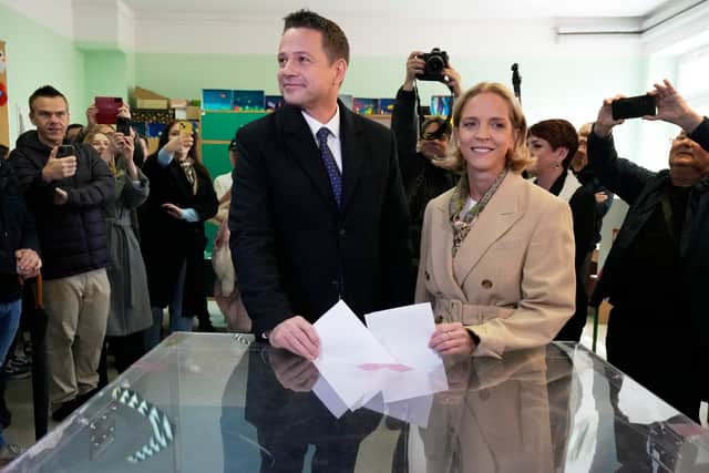 The results were extremely close – Mr Trzaskowski with 31.36% of the votes and Mr Nawrocki polling at 29.54%, according to the final results released on Monday morning.