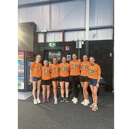 Kate Fitzgerald, Kathleen Dore, Tara Kirby, Ciara Barry, Kate Feasy, Michelle Fitzgerald, Emma Barry from Patrickswell Camogie club  are running the Regeneron Great Limerick Run to raise funds