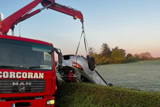 “Road now cleared. Driver taken to hospital with non serious injuries and will have a blood sample taken in hospital to test for the presence of intoxicants as is standard procedure,” gardaí stated at 6.50am.