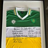 A jersey signed by the Offaly 1981 All-Ireland winning squad.