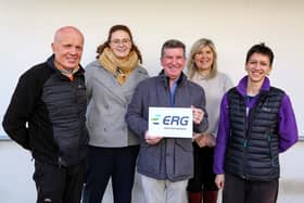Members of St Canice's support group pictured with representatives from ERG.