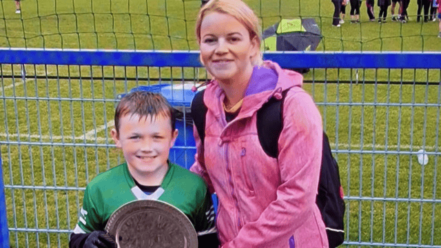 The late Ronan Wilson with his mother, Emma
