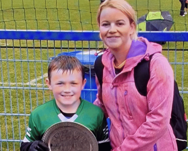 The late Ronan Wilson with his mother, Emma