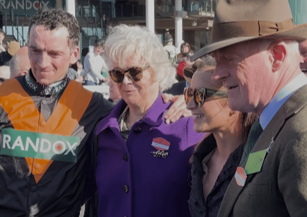 Mullins family following the race, Photo: ITV Sport Facebook