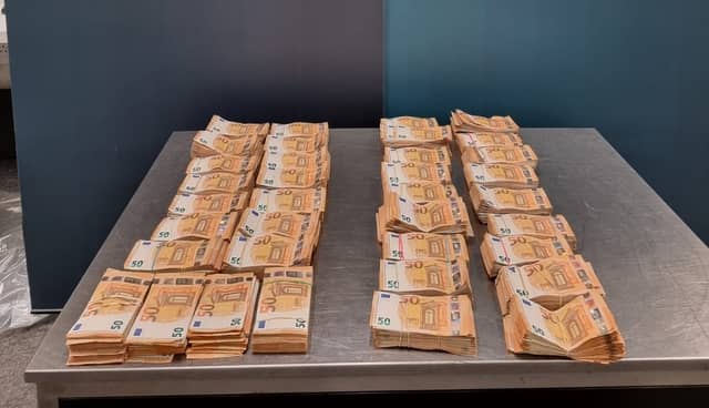 Gardaí attached to the Garda National Drugs and Organised Crime Bureau together say they along with colleagues from Revenue's Customs Service seized €342,000 in cash from two passengers