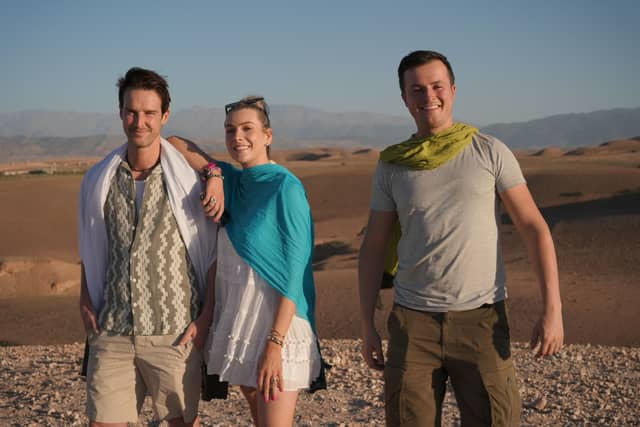 Today FM star Louise Cantillon joins Séaghan Ó’Súilleabháin, aka the Kerry Cowboy and TV presenter Proinsias Ó’Coinn on their as gaeilge adventure abroad