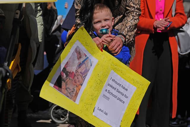 “He’s diagnosed with autism, he’s non-verbal and he’s on his 15th refusal for a special needs class or ASD unit,” she added.