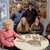 Front row, Jeanette Warke of Cathedral Youth Club with members and, at back (left to right) Danny McLaughlin of Revolve Comics and Gary Rutherford from ARC Fitness