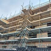 An apartment construction site in Naas