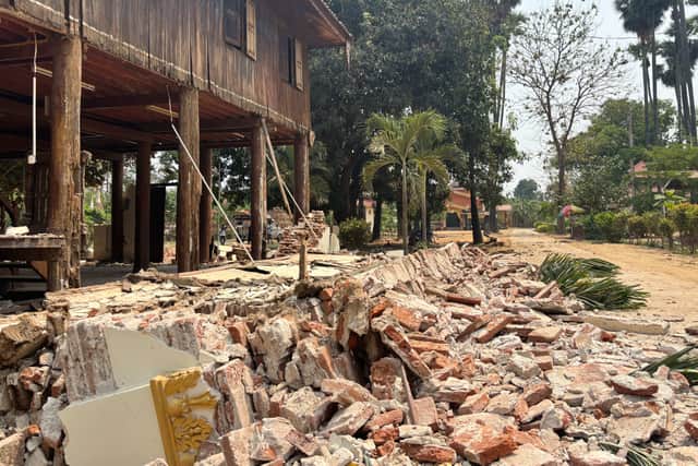 In Mandalay, the country’s second-largest city and close to the epicentre, the earthquake damaged part of the former royal palace and buildings, according to videos and photos released on Facebook.