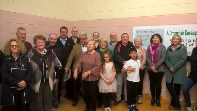 Some of those in attendance at the launch in Dromahair.