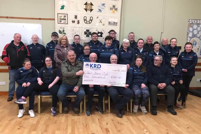 Cheques were presented to the four groups at an event held in Swatragh last Wednesday evening.