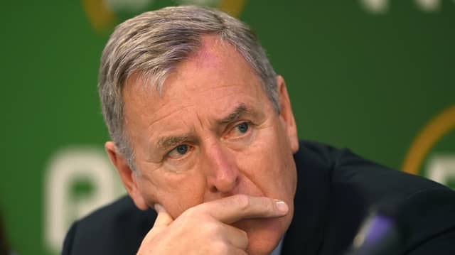 Packie Bonner during the Football Association of Ireland's annual general meeting last year