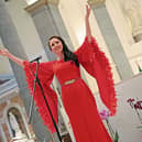Emer Barry performing at St Mel's Cathedral Picture: Shelley Corcoran