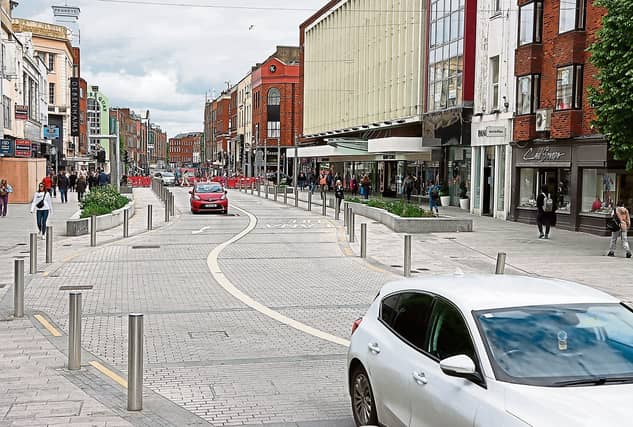 When O’Connell Street’s €10m redevelopment was completed back in 2022, one of the changes was the removal of a pedestrian crossing from Bedford Row to Thomas Street | PICTURE: Adrian Butler