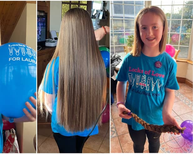 Ten-year-old Annelisa Casey from Lanesboro cut 16 inches of her beautiful hair in aid of LauraLynn Children’s Hospice and Little Princess Trust