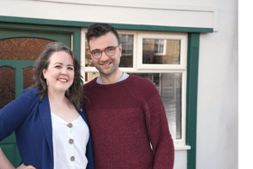 Claire and Sean Fox whose home was featured in the first episode of a new series of Home of the Year