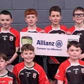 Scoil Iosagáin Boys that won the All County indoor football final
