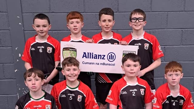 Scoil Iosagáin Boys that won the All County indoor football final