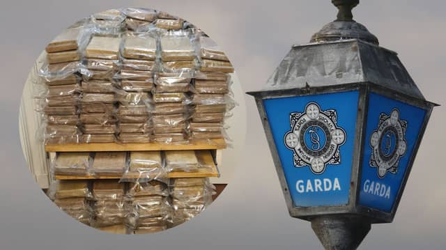 Cannabis worth more than €14m was seized along with eight vehicles and a variety of drugs paraphernalia