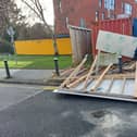 Storm Éowyn damage at Newbridge Road, Naas