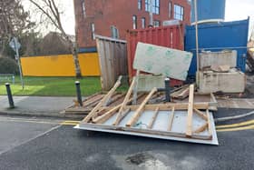 Storm Éowyn damage at Newbridge Road, Naas