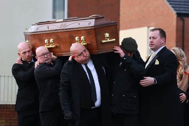 His body was returned to Northern Ireland last month.